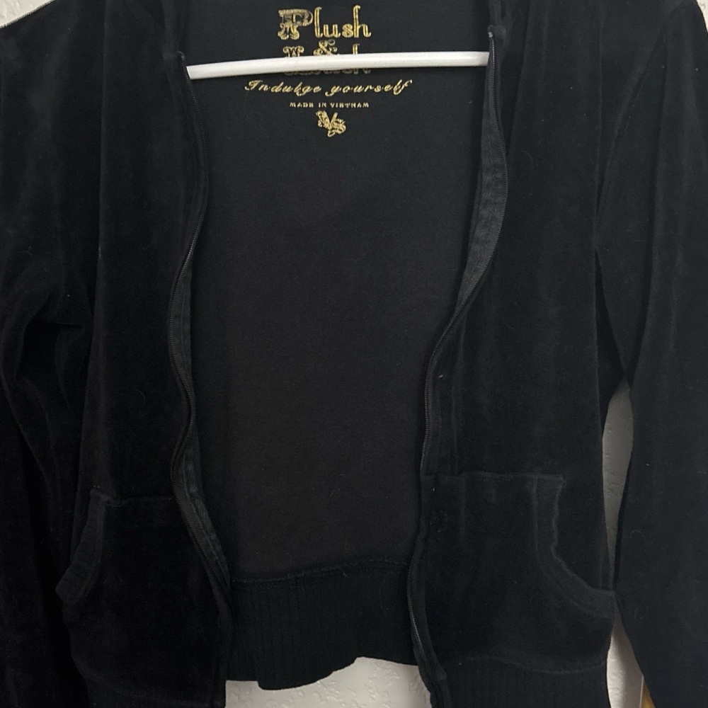 Plush Black Velvet Jacket